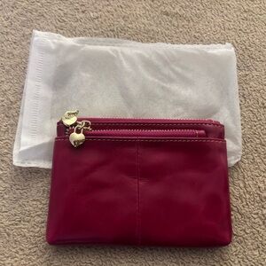NWOT Small Keychain Coin Purse in Burgundy